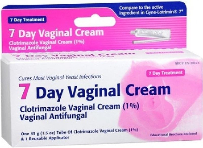 7 Day Vaginal Cream Clotrimazole Vaginal Cream (1%) Vaginal Antifungal